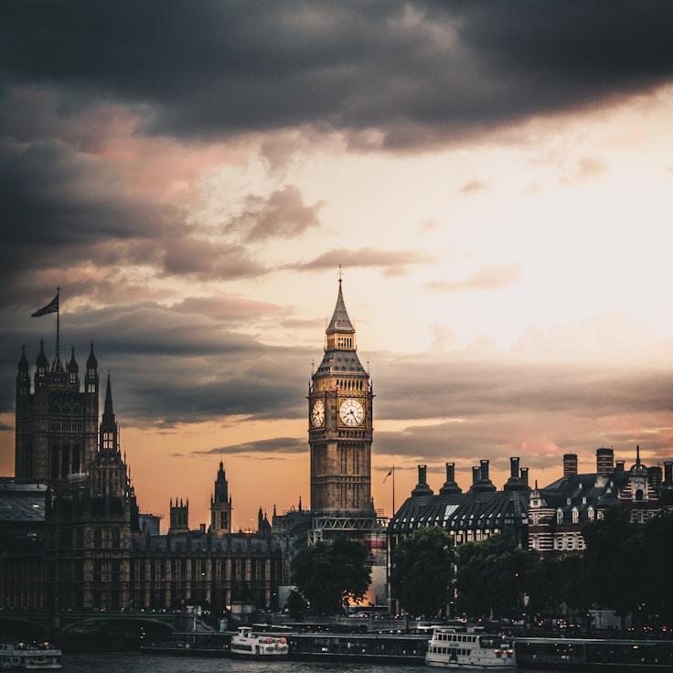 Sunset outdoors in Netherlands